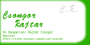 csongor rajtar business card