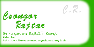 csongor rajtar business card